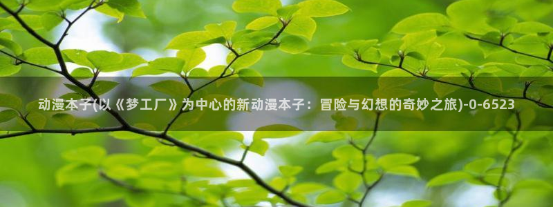 同性动漫：动漫本子(以《梦工厂》为中心的新动漫本子：冒险与幻想的奇妙之旅)